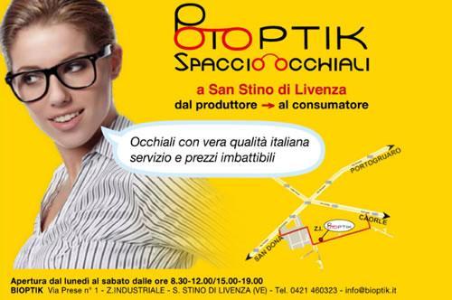 Bioptik Spaccio Occhiali | Portogruaro.Net® - Portogruaro (Venezia)