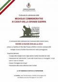 [MEDAGLIE COMMEMORATIVE AI CADUTI DELLA GRANDE GUERRA]