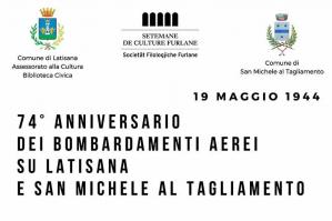 [Latisana e San Michele ricordano le vittime dei bombardamenti del 1944]