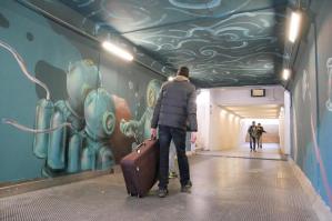 [Latisana, inaugurazione del murales del sottopasso ferroviario  ]
