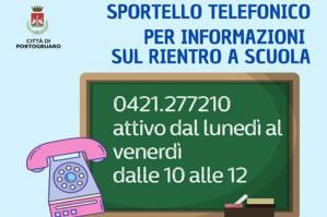 [Ritorno a scuola, uno sportello telefonico per le informazioni]