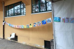 [“Il Coronavirus visto dai bambini”: disegni esposti al Covid-Point ]