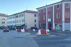 [Concordia, avviata la sperimentazione della rotonda sulla SP67]