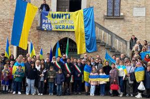 [Manifestazione pro-Ucraina a Portogruaro, il discorso conclusivo di Roberto Soncin]