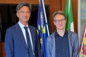 [Davide Spolaore alla guida dei servizi sanitari e dei punti di primo intervento del litorale]