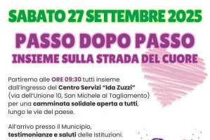 [A San Michele al Tagliamento torna la camminata solidale con gli ospiti della Casa di Riposo “Ida Zuzzi” per accendere i riflettori sull’Alzheimer]