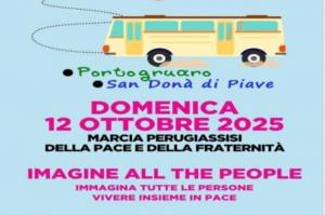 [Portogruaro e San DonÃ  uniti per la Marcia della Pace Perugia-Assisi]