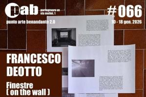 [Portogruaro, alla Galleria PAB 2.0 si apre “Finestre (on the wall)” di Francesco Deotto]
