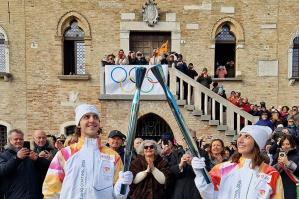 [Lo spirito olimpico sul cielo di Portogruaro]