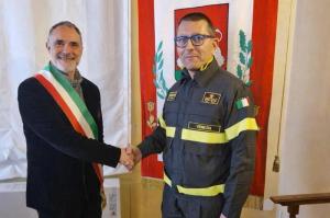 [Il sindaco Toffolo ha accolto il nuovo comandante provinciale dei Vigili del Fuoco Alberto Maiolo]