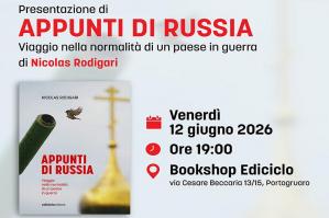[Con Ediciclo alla scoperta della Russia contemporanea: Nicolas Rodigari presenta il suo nuovo libro a Portogruaro]