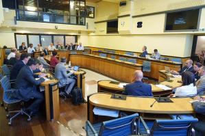 [Portogruarese in Regione, i sindaci ricevuti dall'assessore Zecchinato: «Avanti per rafforzare competitività e opportunità dei territori di confine»]